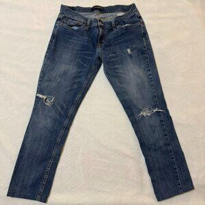 Levis Too Superlow 524 Jeans Women's Size 11 M Straight Leg Low Rise - HEMMED